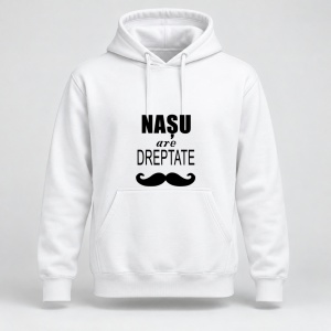 Hanorac personalizat Nasu are dreptate, model negru