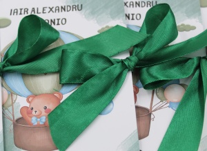 Invitație Botez "Fundiță Verde" - Img 4