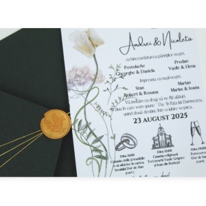 invitatie-nunta-cu-sigiliu-auriu-si-ilustratii-naturale