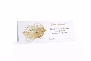 Plic pentru bani nuntă auriu splash elegant – plic de bani/dar modern personalizat