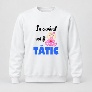 Pulover personalizat In curand voi fi tatic, de fetita