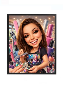 Rama foto personalizata cu poza – cadou manichiurista, salon unghii beauty