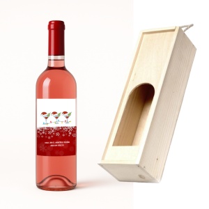 Vin personalizat cu vibe de sărbători 🎄✨ Perfect pentru cadouri care aduc zâmbete!