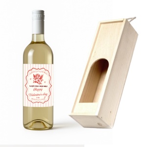 Tu ești vinul vieții mele” – sticlă de vin personalizată, ideală pentru Valentine’s Day