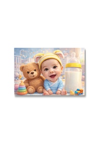 Tablou Canvas Personalizat – Bebeluș Fericit | Caricatură Baby