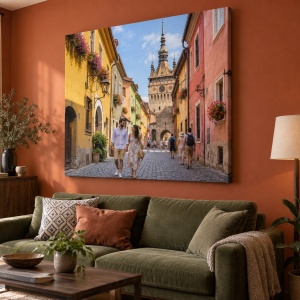 Tablou canvas personalizat cu fotografia din vacanță – exemplu de decor 3