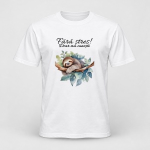 Tricou personalizat Fara stres, doar ma cunosti, lenes