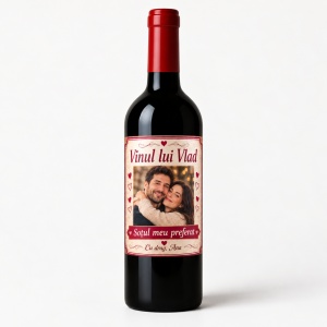 Vin personalizat – Soțul meu preferat | Cu poză