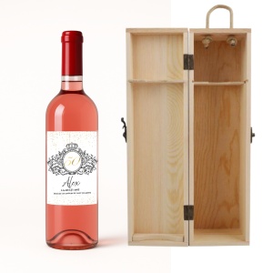 Vin roșu personalizat 50 ani – Cadou aniversar elegant cu etichetă premium - Img 3