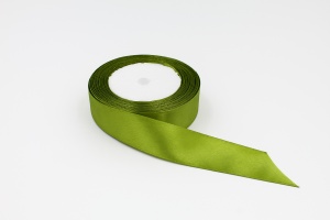 Fundiță Kaki – Satin 2.5 cm, 100 cm lungime