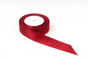 Fundiță Roșie – Satin 2.5 cm, 100 cm lungime