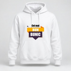 Hanorac personalizat Cel mai bun bunic, model portocaliu