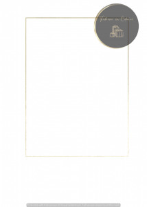 Invitație Botez B338 - Chenar Auriu Minimalist
