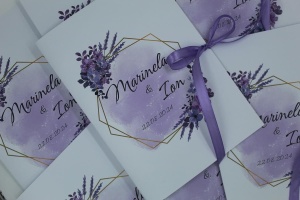 Invitație Nuntă "Fundiță Mov" - Img 3