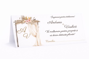 Plic pentru bani nuntă boho elegant | Plic de bani personalizat