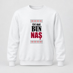 Pulover personalizat Cel mai bun nas, motive traditionale