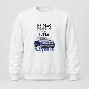 Pulover personalizat Ne plac femeile dar iubim masinile, vw touareg