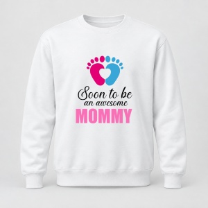 Pulover personalizat Soon to be an awesome Mommy