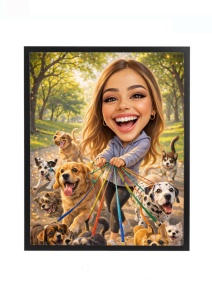 Ramă foto personalizată cu câini – cadou pentru iubitori de animale, cu poză și mesaj