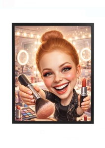 Rama foto personalizata cu poza – cadou make up artist, machiaj profesional beauty