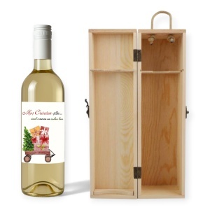 Vin + cutie de lemn = combinația câștigătoare de Crăciun!