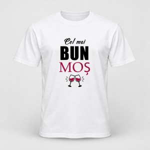 Tricou personalizat Cel mai bun mos, model pahare