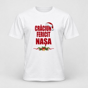 Tricou personalizat Craciun fericit nasa, model 4