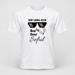 Tricou personalizat Din cana asta bea doar seful
