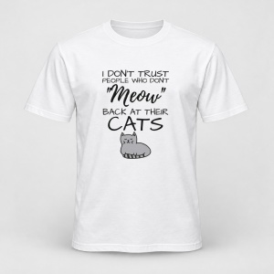 Tricou personalizat Meow Back – pisici amuzante