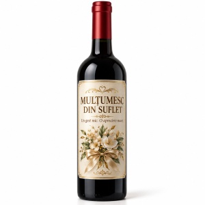 Vin personalizat – Mulțumesc din suflet