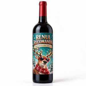 Vin personalizat de Crăciun – Renul recomandă