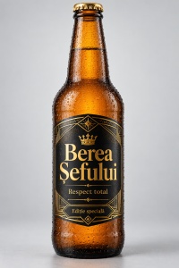 Bere personalizată – Berea șefului – Respect total – 330 ml