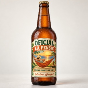 Bere personalizată – Oficial la pensie – 330 ml