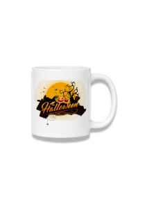 Cană ceramică 380 ml – Halloween – lună și dovleci