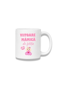 Cană ceramică 380 ml – Viitoare mămică de fetiță