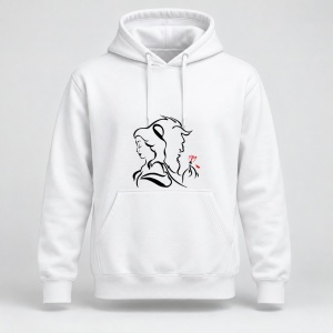 Hanorac personalizat Beauty beast design decoration 600nw