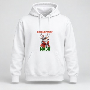 Hanorac personalizat Craciun fericit nasu, ren 2