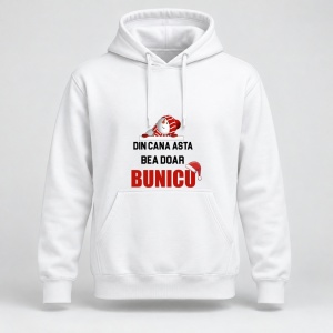 Hanorac personalizat Din cana asta bea doar bunicu, model craciun