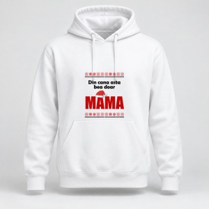 Hanorac personalizat Din cana asta bea doar mama, craciun, traditional
