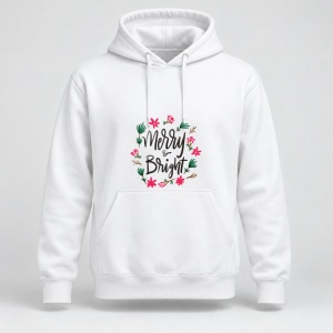 Hanorac personalizat Merry & bright christmas
