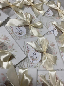 Invitație botez cu fontiță și sticker personalizat - Img 2