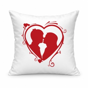 Pernă personalizată Couple red heart