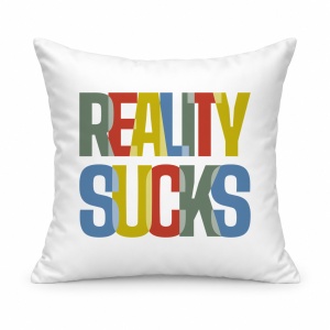 Pernă personalizată Reality suckss