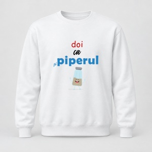 Pulover personalizat Doi ca si piperul