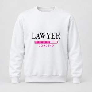 Pulover personalizat Lawyer loading lady