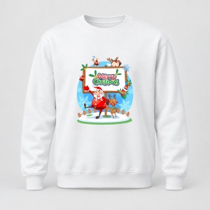 Pulover personalizat Merry christmas Mos Craciun