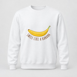 Pulover personalizat Smile like a banana