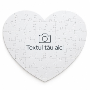 Puzzle inimă personalizat cu fotografia ta