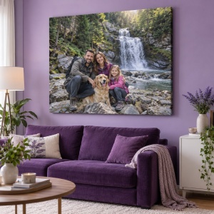 Tablou canvas personalizat cu fotografia din vacanță – exemplu de decor 7