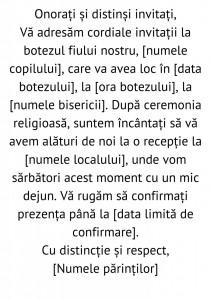 Text botez 4